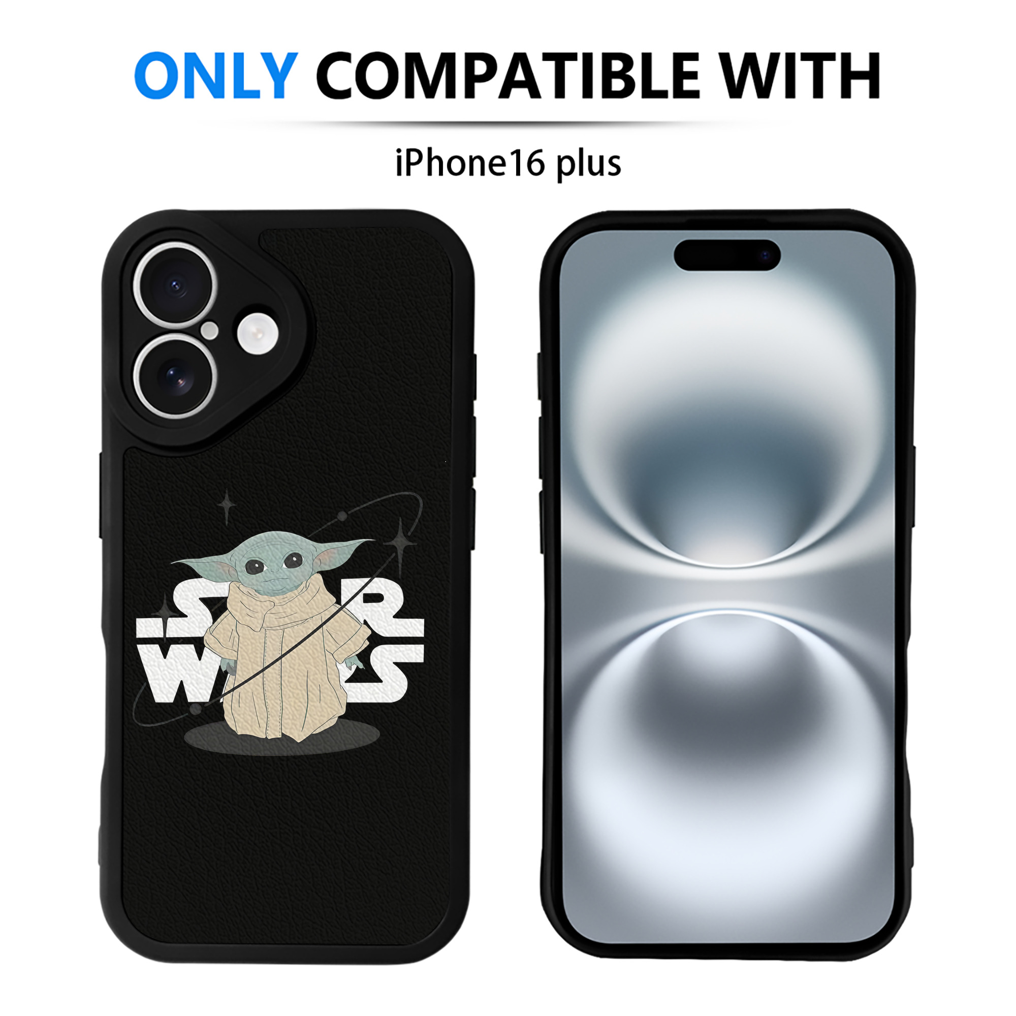 （画像用） スター・ウォーズ Star Wars 【iPhone 16シリーズ対応】シリコンスマホケース（レザー調） 材質：シリコン